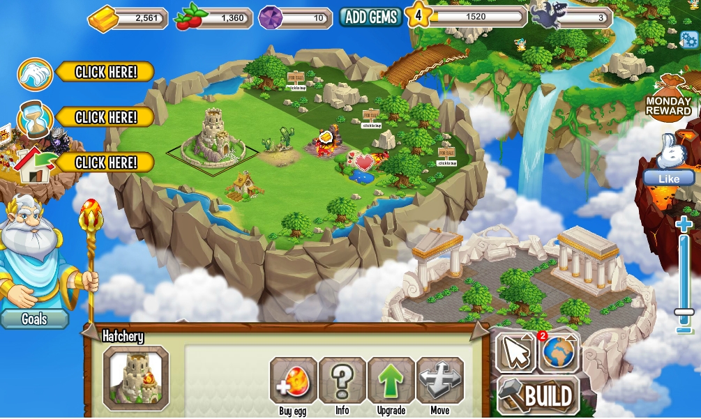 Dragon City Tipps und Tricks: Inselübersicht
