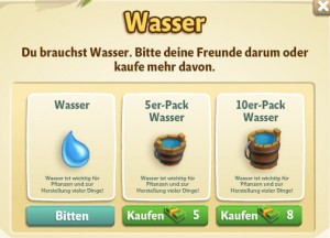 FarmVille 2 Wasser kaufen