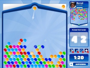 Bubble Attack Battle umgekehrter Bildschirm