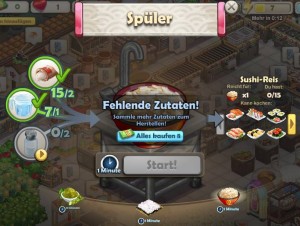 ChefVille Nachbarn Salz fehlt beim Spüler