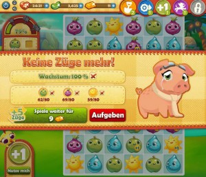 Farm Heroes Saga spielen - Keine Züge mehr!