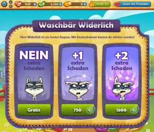 Farm Heroes Saga spielen - Waschbär Widerlich