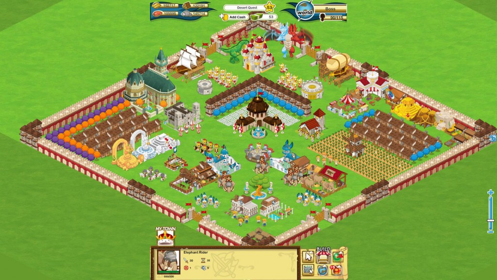 Social Empires spielen - Stadt