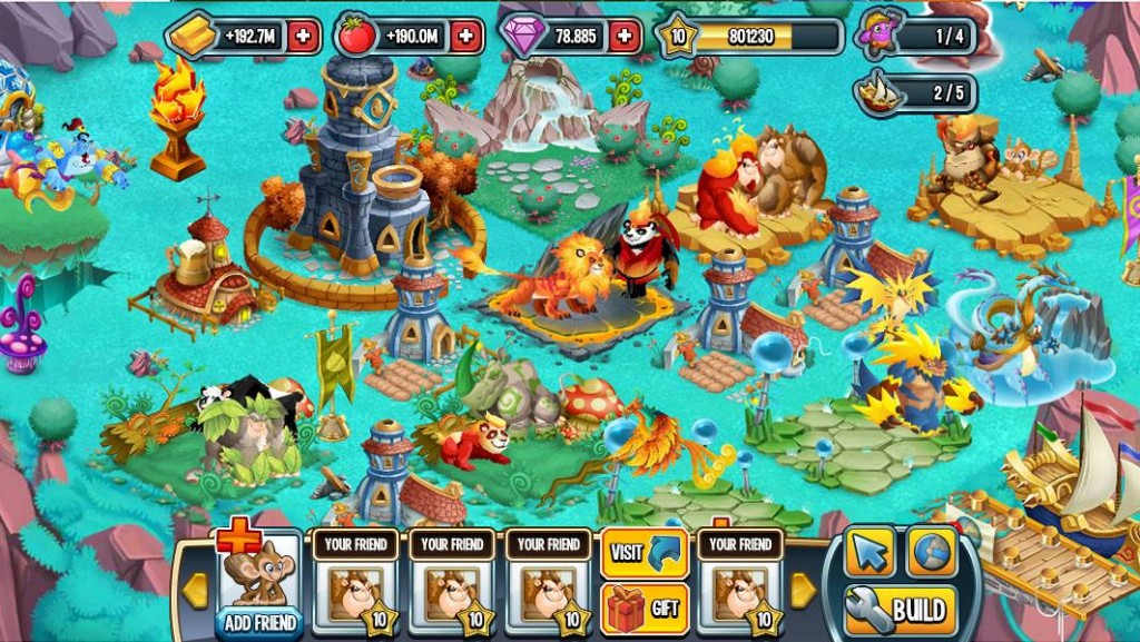 Monster Legends spielen Insel