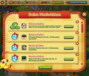 Farm Heroes Saga Freunde Geschenke