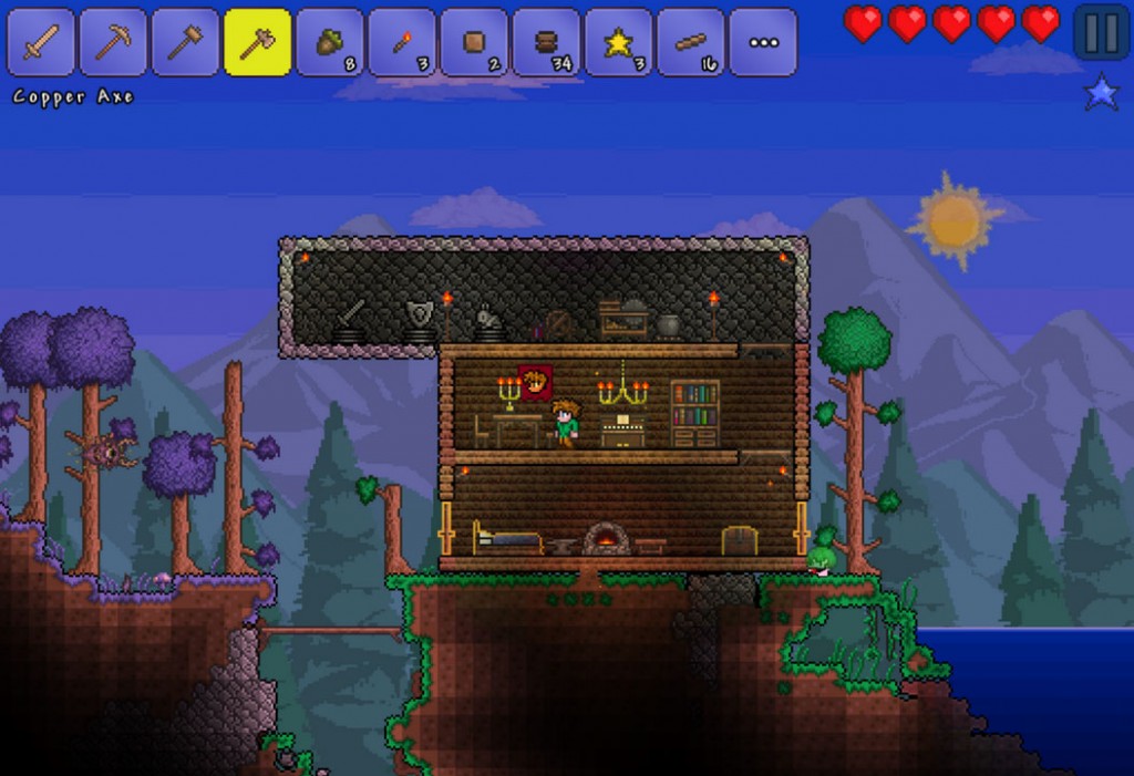 Terraria spielen - Nacht