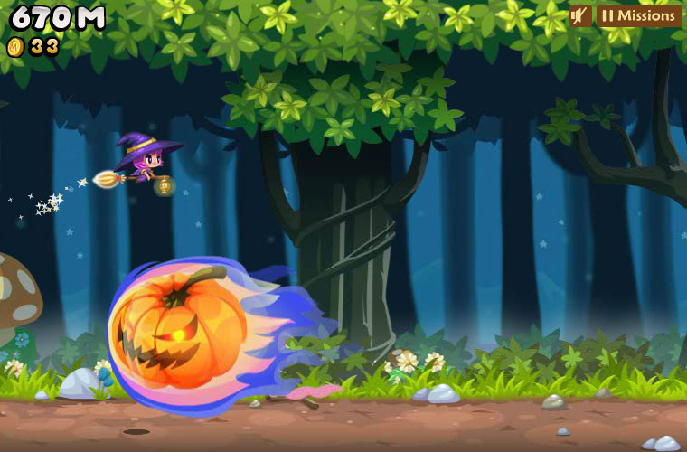 Magical Ride spielen und mit der Hexe fliegen! - spielen.de