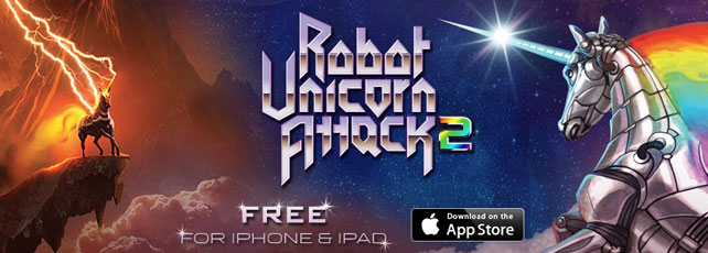 Robot Unicorn Attack 2 spielen Titel