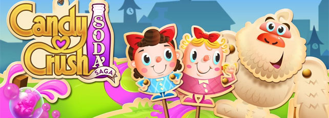 Candy Crush Soda Saga App Header