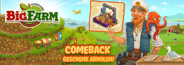 Goodgame Big Farm comeback bonus gratis GEschenkpaket