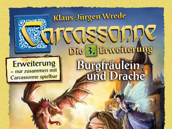 Bild zu Alle Brettspiele-Spiel Carcassonne: 3. Erweiterung - Burgfräulein & Drache