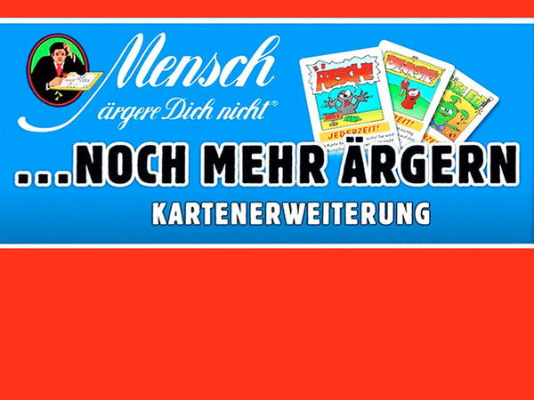 Bild zu Alle Brettspiele-Spiel Mensch ärgere Dich nicht: blaue Kartenerweiterung