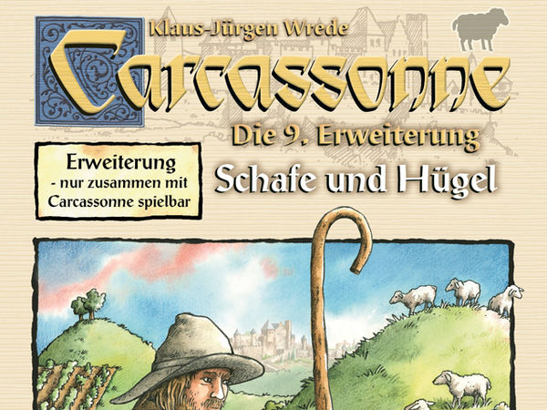 Bild zu Alle Brettspiele-Spiel Carcassonne: 9. Erweiterung - Schafe und Hügel