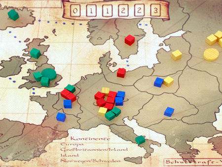 Acht-Minuten Imperium: Europa-Spielplan