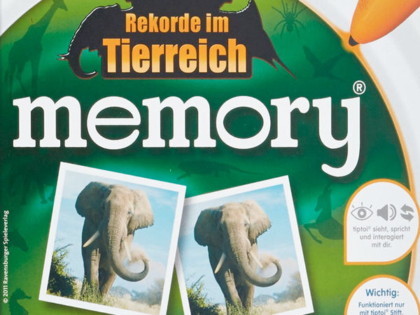 Bild zu Alle Brettspiele-Spiel Rekorde im Tierreich: Memory