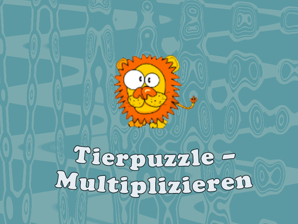 Bild zu Top-Spiel Tierpuzzle - Multiplizieren