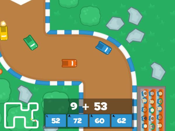 Bild zu HTML5-Spiel Mathe GrandPrix  - Mathe bis 100