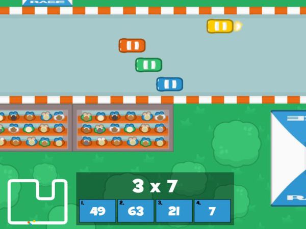 Bild zu Rennen-Spiel Mathe Grand Prix - Multiplizieren