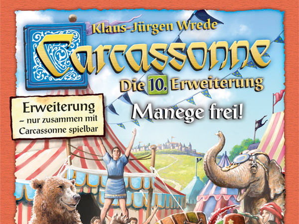 Bild zu Alle Brettspiele-Spiel Carcassonne: 10. Erweiterung - Manege frei!