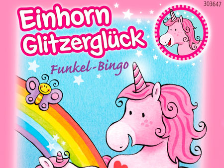 Einhorn Glitzerglück Funkel-Bingo