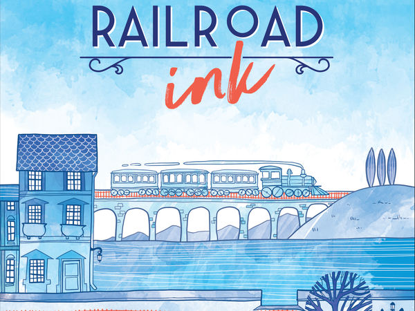 Bild zu Alle Brettspiele-Spiel Railroad Ink: Tiefblau