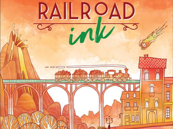 Bild zu Alle Brettspiele-Spiel Railroad Ink: Knallrot