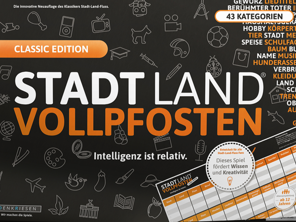 Bild zu Alle Brettspiele-Spiel STADT LAND VOLLPFOSTEN - Classic Edition