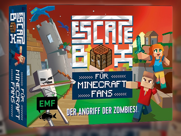 Bild zu Alle Brettspiele-Spiel Die Escape-Box für Minecraft-Fans: Der Angriff der Zombies!