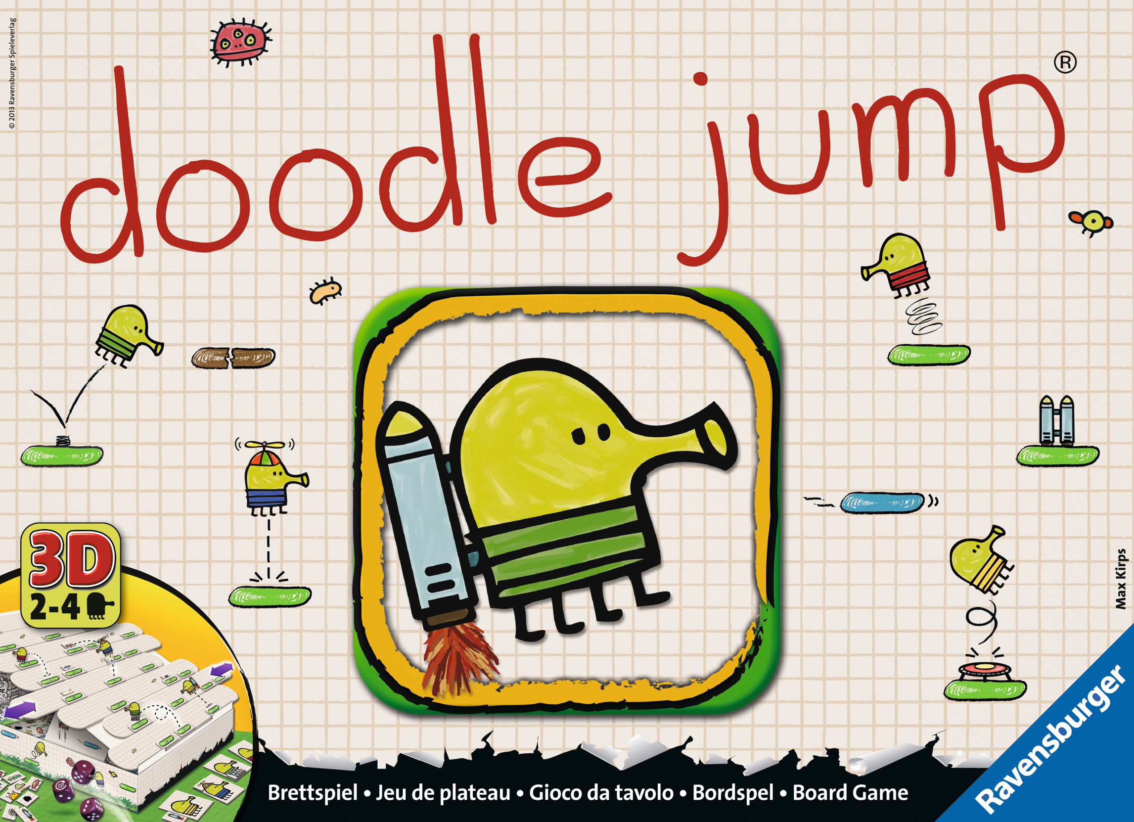 Doodle Jump, Spiel, Anleitung und Bewertung auf Alle Brettspiele bei spielen.de
